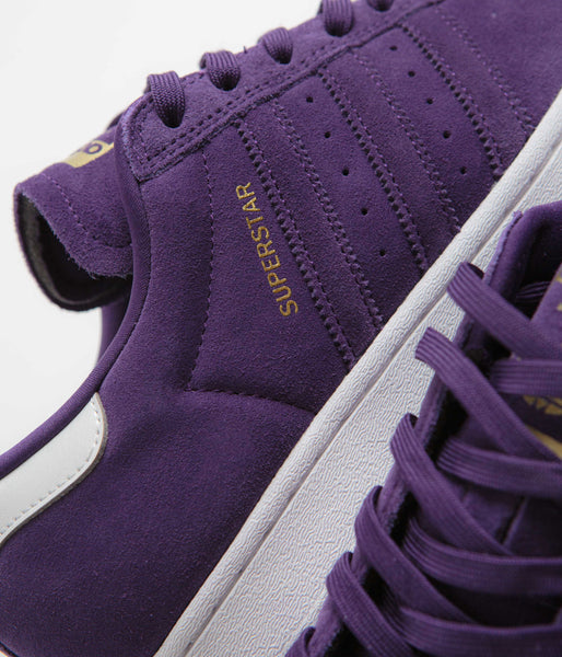 Adidas superstar suede purple best sale