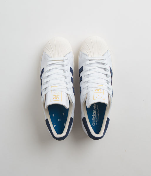 Superstar navy hotsell blue stripes