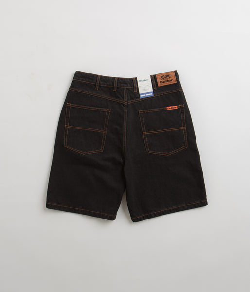 Black best sale short denim