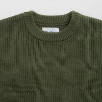 Butter Goods Stripe Knitted Sweatshirt - Ivy thumbnail