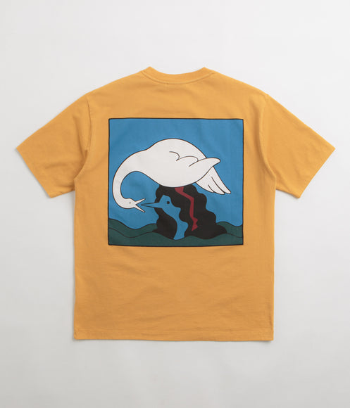 by Parra Swan To The Face T-Shirt - Ochre