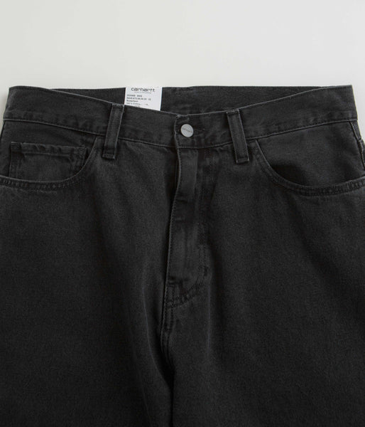 Carhartt Landon Pants - Black Stone Washed  IlunionhotelsShops - low-rise  flared cropped jeans