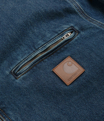 Carhartt OG Detroit Jacket - Blue / Dusty Hamilton Brown