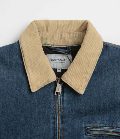 Carhartt OG Detroit Jacket - Blue / Dusty Hamilton Brown