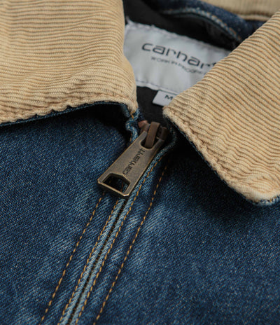 Carhartt OG Detroit Jacket - Blue / Dusty Hamilton Brown