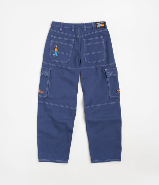 Cash Only Aleka Cargo Jeans - Washed Blue | Flatspot