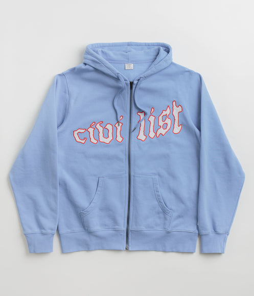 Civilist Exotique Zip Hoodie - Medium Blue