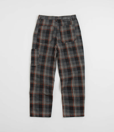 Fucking Awesome Plaid Double Knee Pants - Black