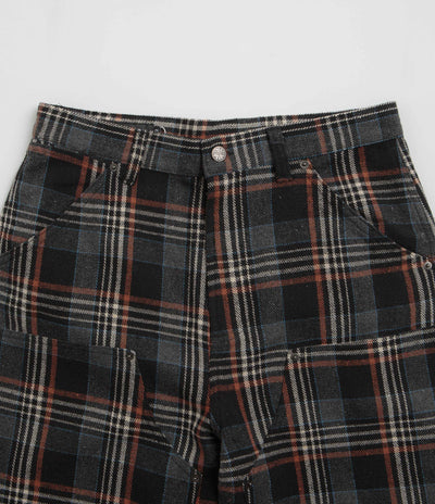 Fucking Awesome Plaid Double Knee Pants - Black