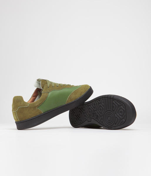 Green on sale suede trainers