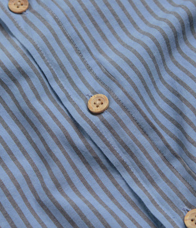 Mollusk Summer Shirt - Blue Grey Stripe