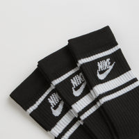 Nike Everyday Essential Crew Socks (3 Pair) - Black / White / Black thumbnail