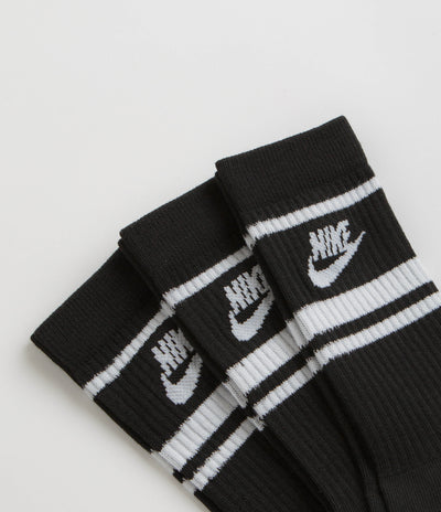 Nike Everyday Essential Crew Socks (3 Pair) - Black / White / Black