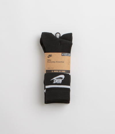 Nike Everyday Essential Crew Socks (3 Pair) - Black / White / Black