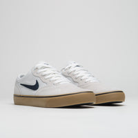 Nike SB Chron 2 Shoes - White / Obsidian - White - Gum Light Brown thumbnail