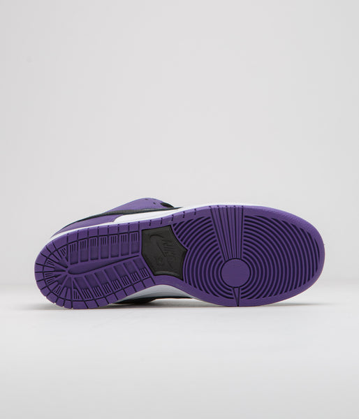 Nike SB Dunk Low Pro Shoes - Court Purple / Black - White - Court