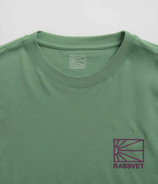 gosha ロゴtシャツ カーキ-