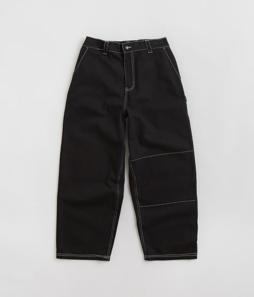 Black pants best sale with white stitching