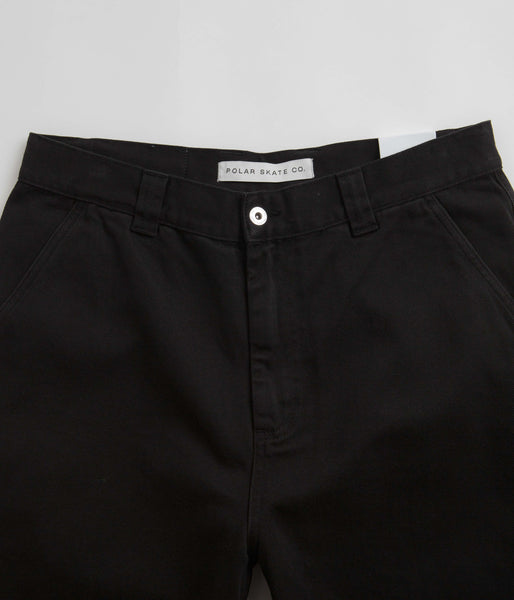 Polar 44 Twill Shorts - Black | Flatspot