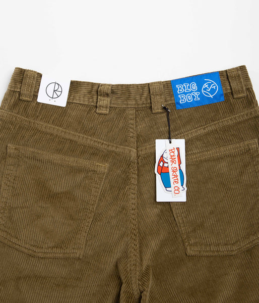 Tommy Jeans lettering down leg - Brass | Polar Big Boy Cord Shorts