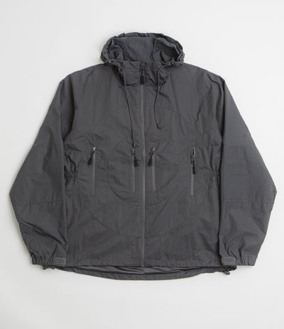 Pop Trading Company Hooded O Jacket - Charcoal