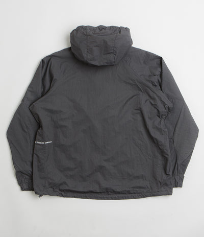 Pop Trading Company Hooded O Jacket - Charcoal