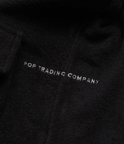 Pop Trading Company Terry Full Zip Sweatshirt - Black