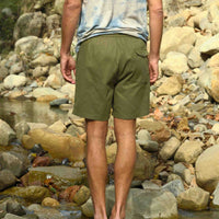 Mollusk Summer Shorts - Faded Mash Green thumbnail