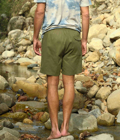 Mollusk Summer Shorts - Faded Mash Green