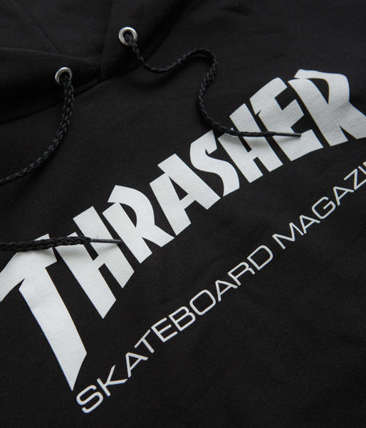 Grey and black thrasher on sale hoodie