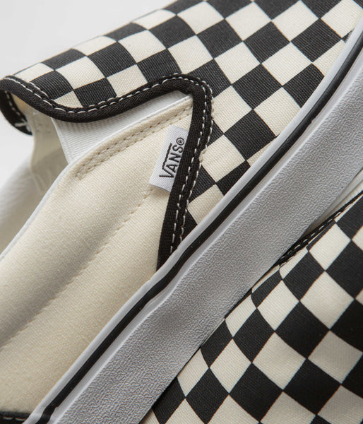 Vans Classic Slip On Shoes Black White Checkerboard Flatspot