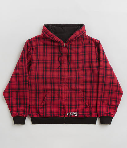 Yardsale Reversible Flannel Hoodie - Black | Flatspot