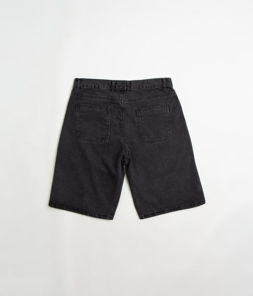 Yardsale Snake Denim Shorts - Black | Flatspot