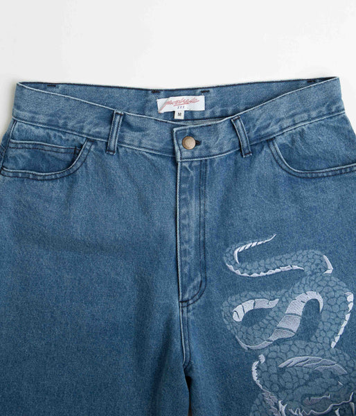 Denim - AspennigeriaShops - Yardsale Snake Denim Shorts | calca