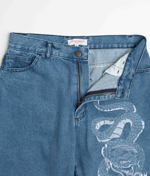 Denim | Yardsale Snake Denim Crossover Shorts