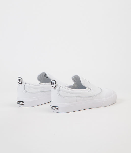 Adidas Matchcourt Slip On Shoes White White White Flatspot