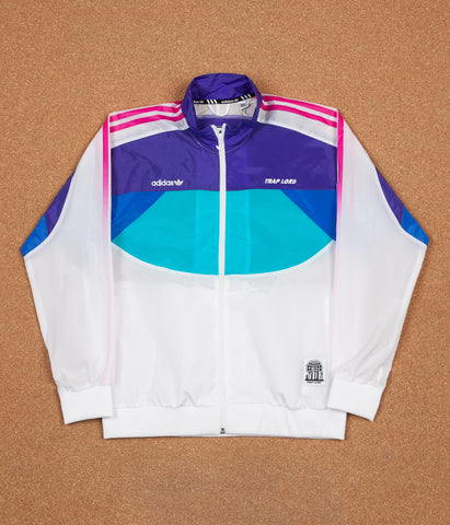 Adidas x Trap Lord Ferg Windbreaker Jacket White Energy Ink Blue Flatspot