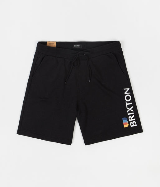 brixton stem fleece shorts black  BillrichardsonShops - Nickel