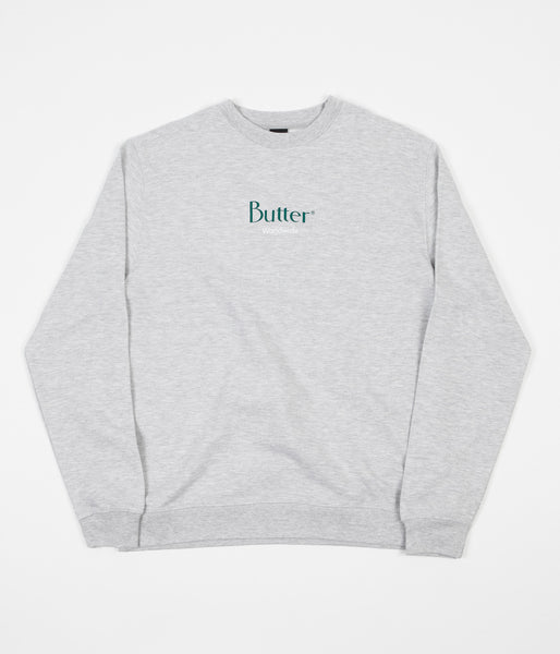 Butter Goods Classic Logo Crewneck Sweatshirt - Heather | Flatspot