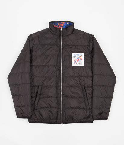 Black / Multi - Butter Goods Cyclone Manchester Puffer Jacket