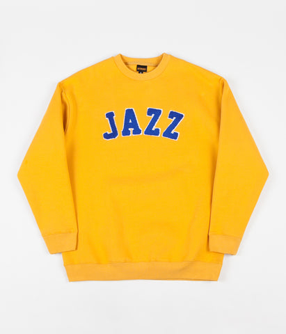 Butter Goods Jazz Applique Crewneck Sweatshirt - Yellow | Flatspot