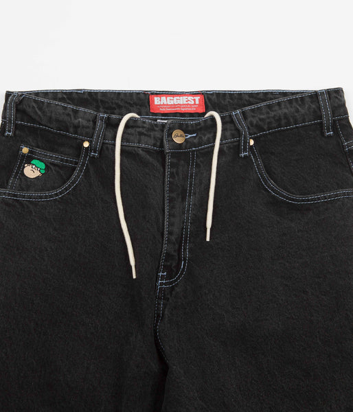 Washed Black - Butter Goods Santosuosso Denim Belted Pants