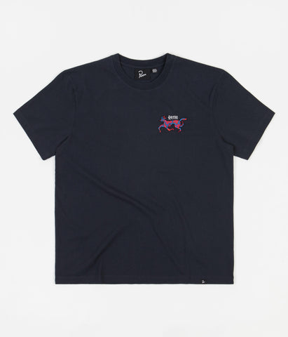 BY PARRA Dog Race T-Shirt - navy blue