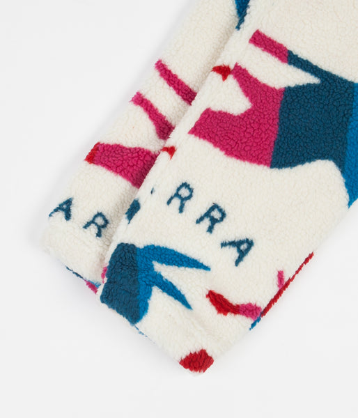 by Parra Jumping Foxes Sherpa Fleece Pants Off White Flatspot