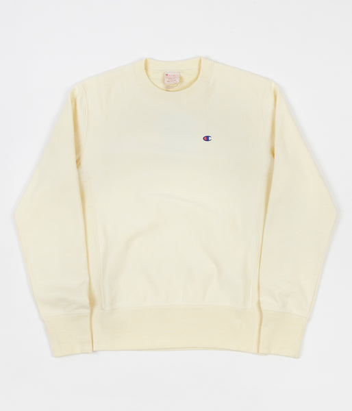 Champion light 2025 yellow sweatshirt