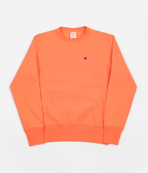 Champion peach store crewneck sweatshirt