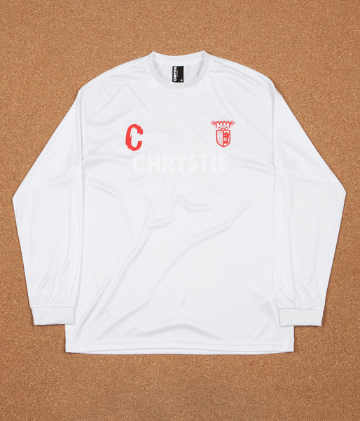 Chrystie NYC x Chinatown Soccer Club Jersey White Red Flatspot