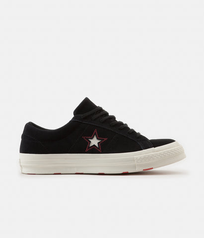 Converse one star deals ox black suede