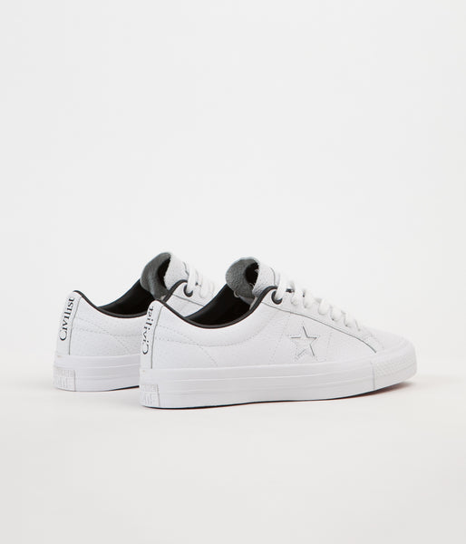 Converse x Civilist One Star Pro Shoes - White / Black