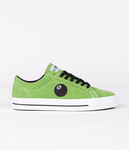 Converse x Stussy One Star Pro Ox Shoes - Green Flash